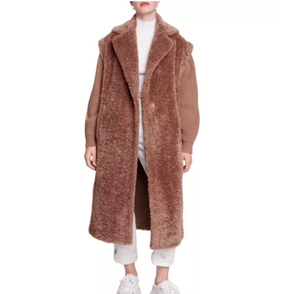 Brand new Maje Teddy bear coat